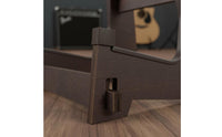 Safeguarding Padding Wooden Electric Guitar Stand Stable Design Wooden Floor Guitar Rack Easy Assembly Portable Triangular Frame Instrument Stand Space-Saving for Guitarists