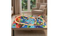Motorized Dinosaur Track Toy Prehistoric Tabletop Track Set Playset for Nursery