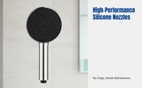 High-Speed Shower Head, German Craftsmanship, 5 Silicone Spray Settings, Adjustable Bracket, Rainfall, Large Flow, Bathroom