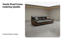 3-Seater Business Sofa Matching Coffee Table Reception Area Set Straight-Line Design Commercial Furniture for Guests, Clients, Negotiation Room, Lobby
