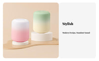 Wireless Mini wirelesstooth Cylinder Speaker High Volume Miniature Speaker intense Bass audio device space-saving Design for Music Lovers, Students, Living Room, Bedroom, Office, Desktop