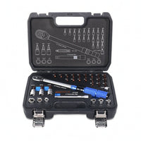 32 Pieces Torques Wrench Set Anti-Slip Tool Set with Hard Shell Case Metric for Home Maintenance, Machine Repair