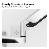 Heavy Duty Wall Mount Monitor Bracket Adjustable Height Single Monitor Wall Mount Space Saving for Workshop