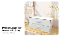 Retro Design Desktop Drawer Organizer Multi-Purpose Tabletop Drawer Unit Space-Saving Small Storage Drawers Sturdy Construction for Students, Adults, Crafters, Study Room, Entryway, Bookshelf, Bedroom