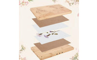Wooden Flower Presser DIY Flower Presser with Hand Knob Absorbent for Crafters