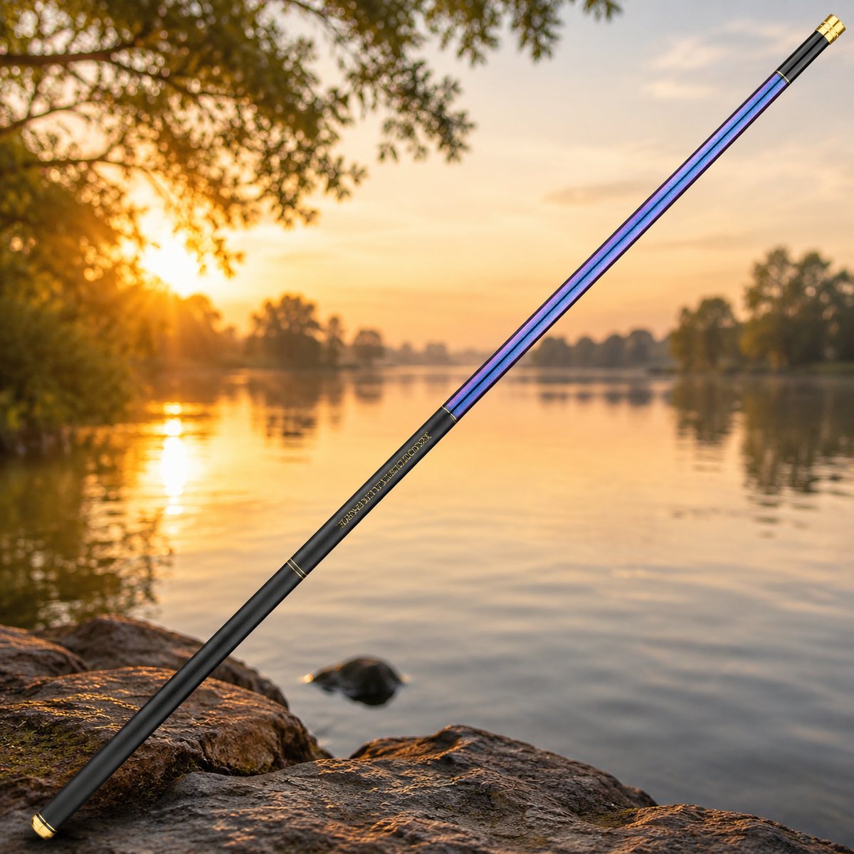 Telescopic Carbon Fiber Carp Fishing Rod 6H Power for Beginners Lake Travel Pole