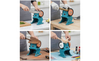Compact Benchtop Grinder Stable Bench Grinder with Wrench Portable Sharpening Machine Non-Slip for DIYers, Hobbyists, Home Workshop, Garage