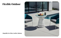 4 Pieces Woven and fashion 4-Piece Conversation Set Weather-withstandant Outdoor Furniture Includes Coffee Table Patio Seating long-lasting Construction for commercial Businesses, property owners, Families, Balcony, rearyard, Porch, pool area