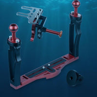 double Hand Grip Camera Rig Ball Head Underwater Camera Bracket Lightweight Photo Gear