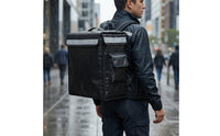 Thermal Insulated Food Delivery Backpack Reflective Food Delivery Backpack Padded Waterproof for Couriers, Cyclists, Takeaway Runs, Commuting