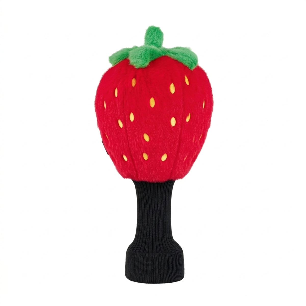 Strawberry Golf Headcover Knitted Golf Driver Cover with Knit Neck Guarding Driver Head Cover for Golfers
