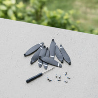 8 Pieces Propeller Blades with Screws Easy to Replace Drone Replacement Blades Drone Blade Matte Propeller Blade Lightweight