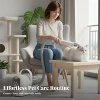 7-in-1 Pet Grooming Set Multifunctional Pet Grooming Vacuum Kit Powerful Suction Pet Hair Vacuum with Attachments