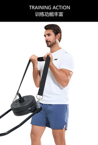 Triceps Double-Loop Training Strap with Wide Thickened Cotton Webbing
