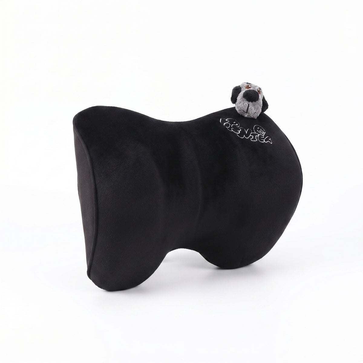 Car Neck Pillow Flannel Contoured Skin-Friendly Material Travel Gear Soft Bear Car Headrest Pillow for Vehicle Seat