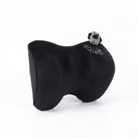 Car Neck Pillow Flannel Contoured Skin-Friendly Material Travel Gear Soft Bear Car Headrest Pillow for Vehicle Seat