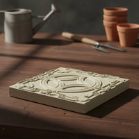 Stepping Stone Form Decorative Patterns Garden Pathway Former Reusable Cement Tile Template for Courtyard