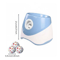 Hands-Hands-Deactivated Play Rechargeable Ball Launcher Adjustable Range Automatic Ball Launcher Indoor and Outdoor Use for Border Collies