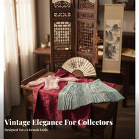 1/6 Scale Female Figure Clothes Non-Staining Material Republican Period Doll Outfit Traditional Chinese Doll Dress