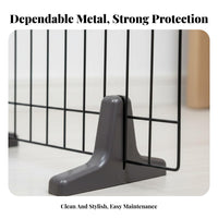 Freestanding Wire Pet Fence Expandable Design Indoor Enclosure Multiple Configurations Safety Gate for Dog Owners, Doorways, Living Room, Hallways