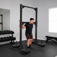 Yoke Squat Rack, Power Rack, Steel-Made, Matte Black, Home Training, Fitness Equipment