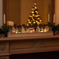 Advent Calendar with Drawers Tabletop Wooden Advent Calendar for Mantel, Office