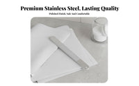 Stainless Steel Nail File Washable Stainless Metal Fingernail File Sturdy Double-Sided Nail for Women, Adults, Mobile, Travel, Pedicure