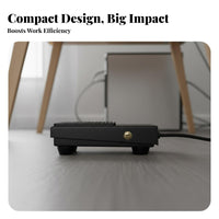 Customizable Hotkeys USB Foot Pedal Plug and Play Programmable Foot Switch Cross-Platform Compatible Hands-Liberate Action Pedal Ergonomic Design for Medical Professionals, Away Ice Workers, Live Broadcasting, Factory, Photobooth, Workshop