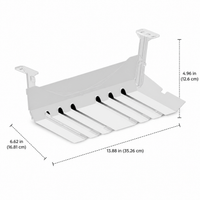 Wire Management Box, Under Desk wire Organiser, Gaming wire Management for Home Office, Modern Screw-On Cord Organiser
