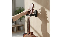 Silicone Padded Self-Locking Guitar Hanger Heavy Duty Wall Mount Guitar Hook for Music Room