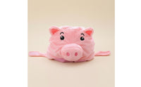 Stuffed Pig Costume Headpiece Tie Straps Piglet Headwear