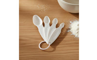 4 Pieces Eco-Friendly Material Blind Use Measuring Spoon Set Lightweight Braille Measuring Spoons Easy to Clean for Visually Impaired People