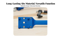 ABS Plastic Handheld Doweling Jig Portable Straight Hole Drilling Easy To Use for Cabinet Makers, Furniture Making, Workshop, Garage
