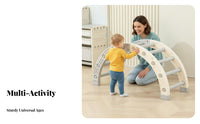Quarter-Circle Climbing Arch Physical Ability Development Toddler Gym Safety Certified Easy to Clean for Babies, Infants