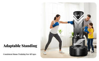 Stable Base Freestanding striking bag Quick spring-return fighting Sports instructor Stress Relief fighting Arts Gear Easy Assembly for grown-ups, Beginners, Training, Home, exercise session, Garage