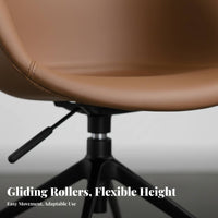 Minimalist Look rotating Rolling Chair Modern and type Rolling Task Chair Padded Seat Office Furniture Ergonomic Design for Students, Adults, Women, Study Room, Bedroom