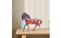 Horse Figurine Graffiti Horse Statue Multicolor for Living Room, Office Desk