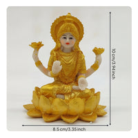 Gold-Toned Deity Statue Ornate Deity Figurine Compact Buddha Figurine Decorative for Altar