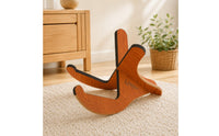 Guitar Stand Triangular Guitar Stand with Wood Grain Space Saving for Bass Instrumentalists, Home Storage, Studio