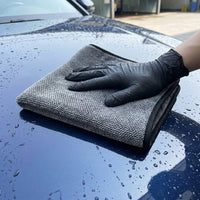 Highly Absorbent Drying Towel Microfiber Cloth, 600gsm Towel for Car Detailing and Cleaning Supplies, 40x60cm Dark Gray Bound Border Finish