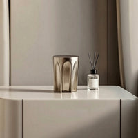 Aluminum Cylinder ornament Minimalist Geometric Sculpture Lustrous Decorative Piece for Interior Designers