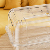 Hamster Habitat Villa and Enclosure Starter Kit, Clear Luxury Hamster Cage, Modern Style Interactive Transparent Detachable Pet Housing