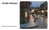 Miniature Photo Studio Lamp Realistic Intricacy 1:64 Scale Miniature Scene Accessory 1:64 Scale Miniature Scene Prop Highly
