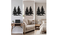 Metal Conifer Wall Hanging Tree Wall Rustic cabinInspired Metal Conifer Wall Hanging Tree Wall Decor Rustic for Living Room, Entryway