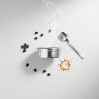 Universal Fit 58mm Portafilter Basket Stainless Steel Coffee Machine Powder Bowl Single Layer for Baristas