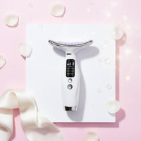 High Frequency Vibration 7 Color Light Treatment Massager Wrinkle Removal Microcurrent Skin Tightening Wand All-in-All-Inclusive Personal Care Appliance for Home Spa