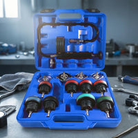 14 Pieces Universal Cooling System Leak Tester Heavy-Duty Coolant Pressure Tester Portable Test Kit Accurate for Mechanics