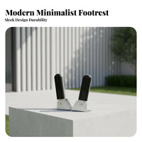 2 Pieces Electric Scooter Passenger Footrest Anti-Slip Rubber Pad Rear Seat Foot Pedals Foldable Rear Foot Pegs