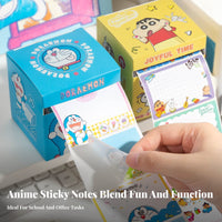 96 Pieces Pull out Y Notes Cute Design Cartoon Memo Ers Easy to Peel Pull-out Y Notes for Anime Fans, Kids, School, Learning, Planners
