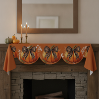Thanksgiving Pumpkin Linen Placemat Table Runner Heat Insulation Mat